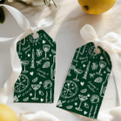 Hand-getekende geïllustreerde bruiloft welkom cadeaulabel