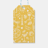 Hand-getekende geïllustreerde bruiloft welkom cadeaulabel (Voorkant)