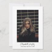 Hand getekende geïllustreerde foto afstuderen Invi Kaart (Achterkant)