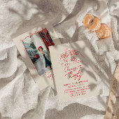 Hand getekende gejuich om dertig 30e foto verjaard kaart