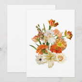 Hand getekende illustratie van een bloemen boeket. kaart (Voorkant / Achterkant)