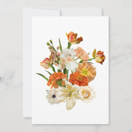Hand getekende illustratie van een bloemen boeket. kaart