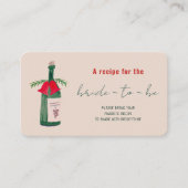 Hand getekende kerst Vrijgezellenfeest Deel een re Informatiekaartje (Voorkant)