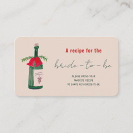 Hand getekende kerst Vrijgezellenfeest Deel een re Informatiekaartje