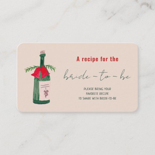 Hand getekende kerst Vrijgezellenfeest Deel een re Informatiekaartje (Voorkant)