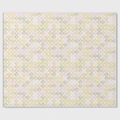 Hand getekende kleurrijke pompoen patroon in de he cadeaupapier (Vlak)