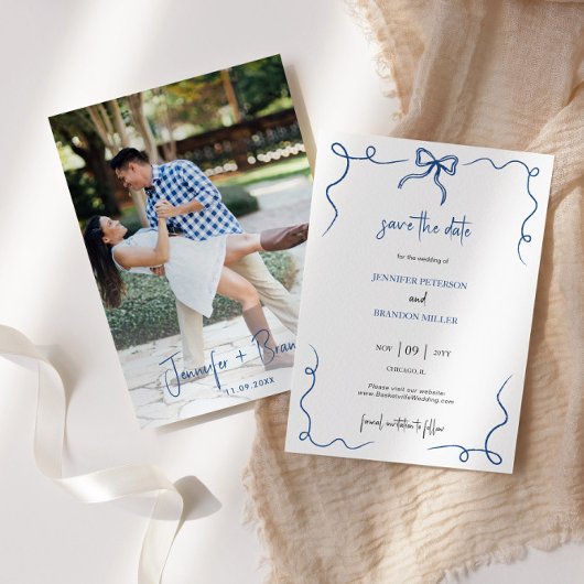 Hand Getekende Leuke Franse Sla de Datum Op Foto Kaart