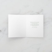 Hand getekende Sympathy Memorial Bedankt met foto (Binnen)