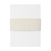 Hand getekende Whimsical Bow Belly Band Uitnodigingen Wikkel (Achterkant Voorbeeld)