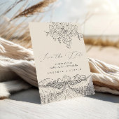 Hand Getekende Wijngaard Californië Napa Bruiloft Save The Date