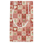 Hand Getekende Zoete Patchwork - Cadeautas (Voorkant)