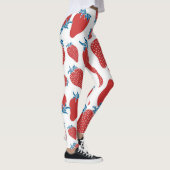 Hand getrokken aardbei patroon leggings (Rechts)
