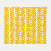 Hand getrokken Abstract bloemenpatroon Fleece Deken (Voorkant (Horizontaal))