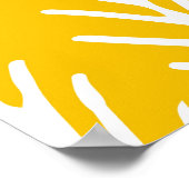 Hand getrokken Abstract bloemenpatroon Poster (Hoek)