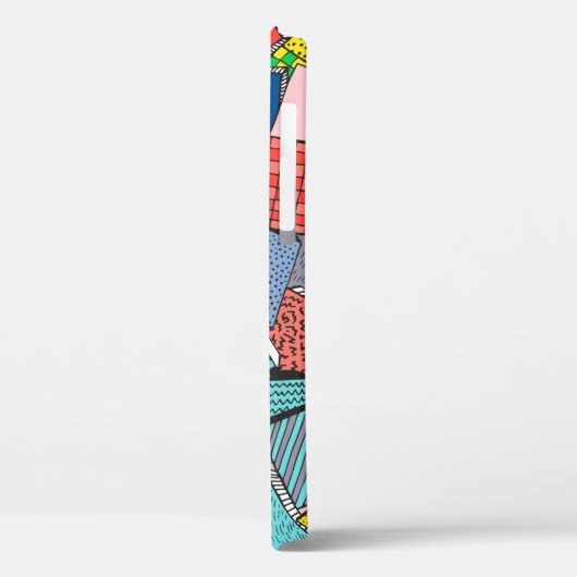 Hand getrokken Abstracte blokkentextuur Case-Mate iPhone Case (Achterkant / Links)