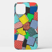 Hand getrokken Abstracte blokkentextuur Case-Mate iPhone Case (Achterkant)