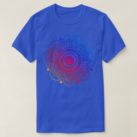 Hand getrokken Abstracte Mandala T-shirt (Design voorkant)