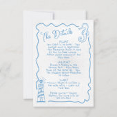 Hand getrokken actuele kust Details Info kaart (Voorkant)