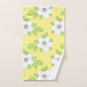 Hand getrokken Anemone Bloem Patroon Badhanddoek S Bad Handdoek (Handdoek)