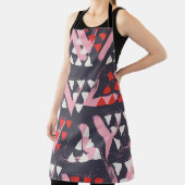 Hand-getrokken artistieke patroonvertoning schort (Insitu)