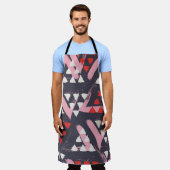 Hand-getrokken artistieke patroonvertoning schort (Gedragen)