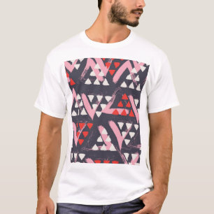 Hand-getrokken artistieke patroonvertoning t-shirt