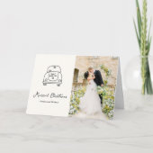 Hand getrokken auto Doodle Modern Pas getrouwd Chr Feestdagen Kaart (Voorkant)