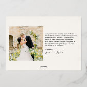 Hand getrokken auto Doodle Modern Pas getrouwd Chr Folie Feestdagenkaart (Achterkant)