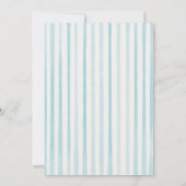 Hand getrokken Baby op het bord Zomer Baby shower Bedankkaart (Achterkant)