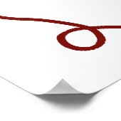 Hand getrokken Baby shower - Welkom baby shower Poster (Hoek)