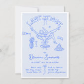Hand getrokken Bachelorette Laatste Toast Party Kaart (Voorkant)