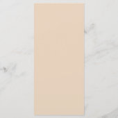 Hand getrokken beige palmboom Boho Beach bruiloft Menu (Achterkant)