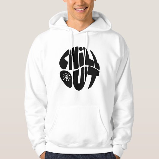 Hand getrokken belettering zin in de vorm van een  hoodie (Voorkant)