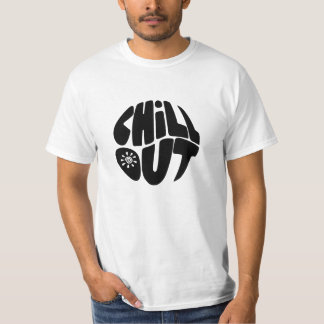 Hand getrokken belettering zin in de vorm van een  t-shirt