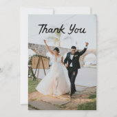 Hand getrokken beste dag ooit bruiloft bedankkaart (Voorkant)