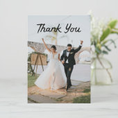 Hand getrokken beste dag ooit bruiloft bedankkaart (Staand voorkant)