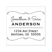 Hand getrokken beugel Lijst retouradres Zelfinktende Stempel (Design)