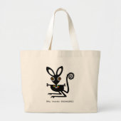 Hand getrokken BILBY - Australië -Wildlife -Natuur Grote Tote Bag (Voorkant)