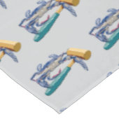 Hand getrokken blauwe krab met hamer Mallet Crab B Tafelkleed (Gekanteld)