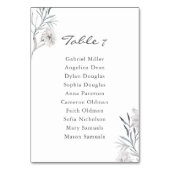 Hand-getrokken Bloem Huwelijk Enkele zitplaatsen p Kaart (Voorkant)