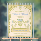 Hand getrokken Bloem Zaad Pakket Ontwerp Welkomstb Acryl Bord (Neutraal)