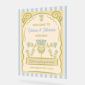 Hand getrokken Bloem Zaad Pakket Ontwerp Welkomstb Acryl Bord (Hoek)