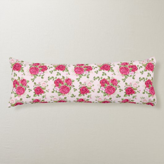 Hand getrokken bloemblaadjes naadloos patroon lichaamskussen (Voorkant)