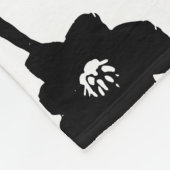Hand getrokken bloemen: Abstract Fleece Deken (Hoek)
