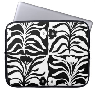 Hand getrokken bloemen:  Abstract Laptop Sleeve