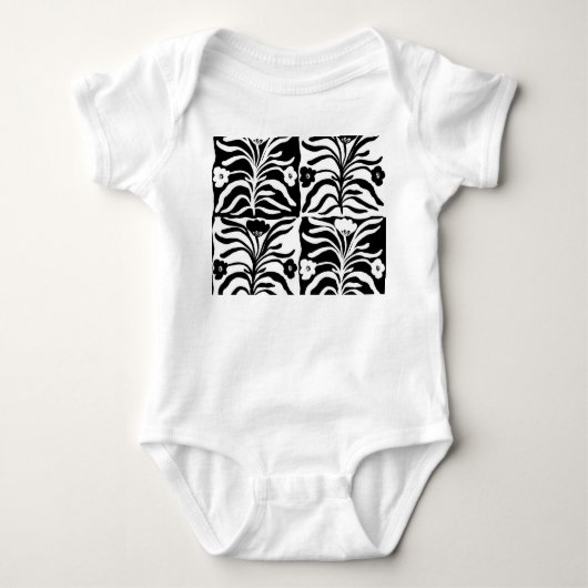 Hand getrokken bloemen: Abstract Romper (Voorkant)