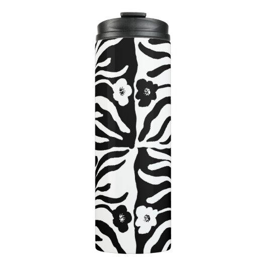 Hand getrokken bloemen: Abstract Thermosbeker (Voorkant)