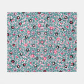 Hand getrokken Bloemen Baby Deken – Zachte & Gezel (Voorkant (Horizontaal))