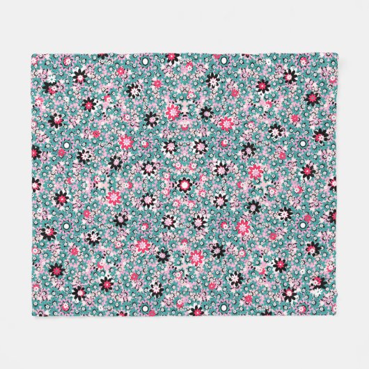 Hand getrokken Bloemen Baby Deken – Zachte & Gezel (Voorkant (Horizontaal))