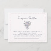 Hand getrokken bloemen gestippeld lijst luier verl kaart (Voorkant)